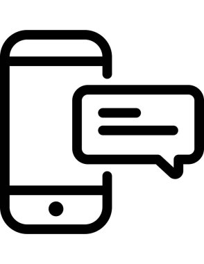 iletişim konsepti düz ikon vektör çizimi