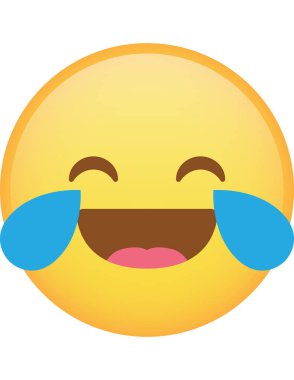 emoji düz ikon vektör çizimi