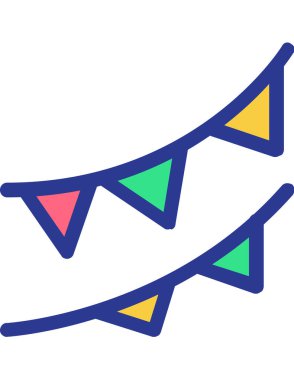 parti düz ikon vektör çizimi