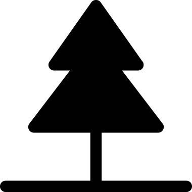 Noel ağacı simgesi vektör illüstrasyonuName