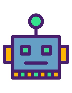 bir pembe ve renkli vektör simgesi