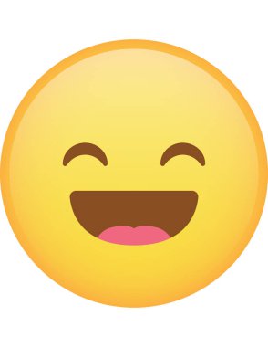 emoji düz ikon vektör çizimi