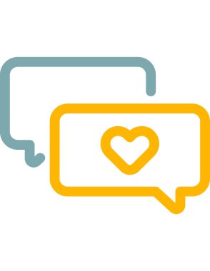 iletişim konsepti düz ikon vektör çizimi