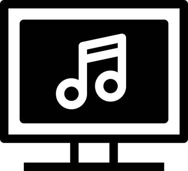 Düz ekran vektör resimlemesini izle