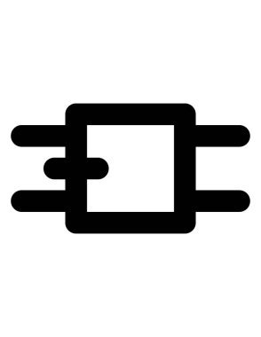 pil çizgisi vektör simgesi.