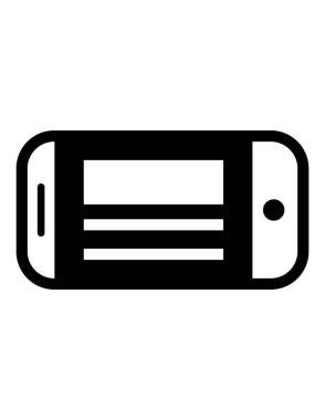 akıllı telefon simgesi vektör illüstrasyonu