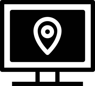 Düz ekran vektör resimlemesini izle