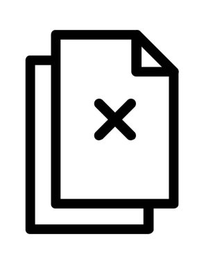 dosya belgesi düz simge vektör çizimi