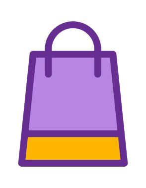 çevrimiçi alışveriş düz simgesi vektör illüstrasyonu