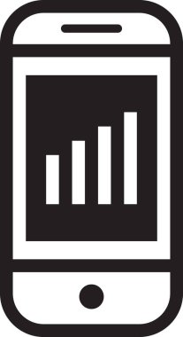 akıllı telefon simgesi vektör illüstrasyonu