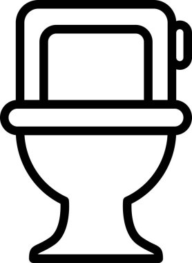 mobilya yassı ikon vektör illüstrasyonu