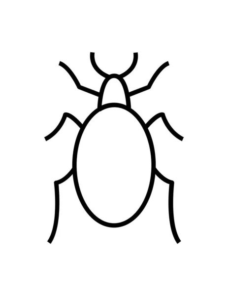 Illustration Zum Bug Symbol Vektor — Stockvektor