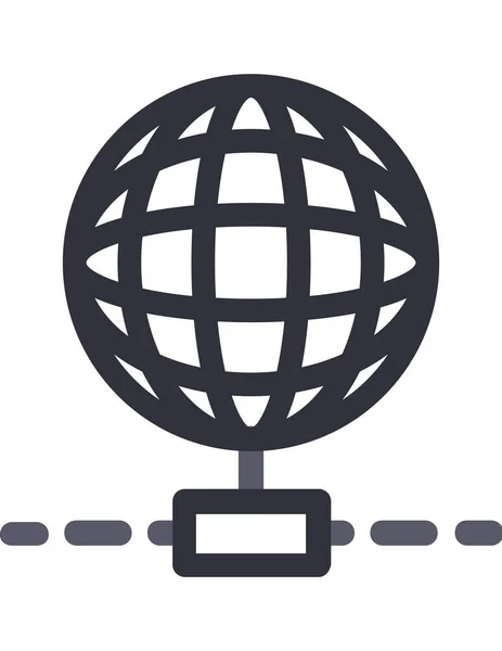 Vektor Illustration Des Globus Symbols — Stockvektor
