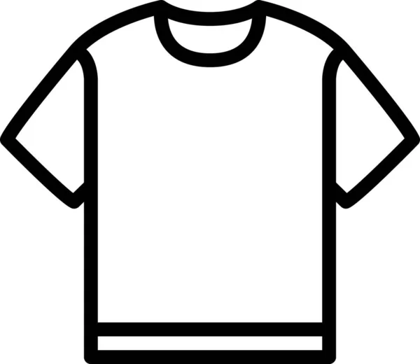 Línea Ropa Vector Icono — Vector de stock