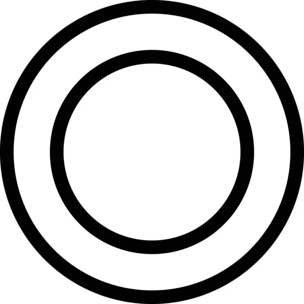 Circular Vector Illustration Black White Spiral — Stock Vector