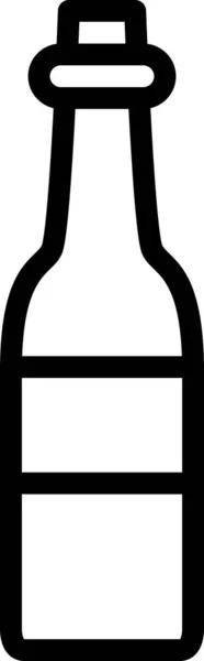 Icono Botella Vector Ilustración — Archivo Imágenes Vectoriales