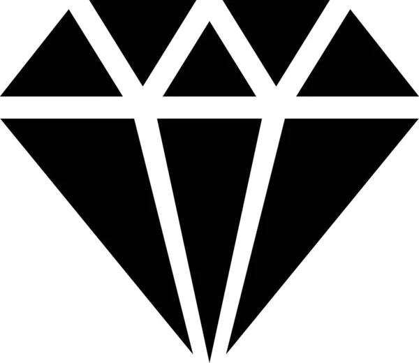 Diamond Vecotr Illustration Jewelery Concept — Stock Vector