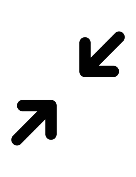 Pfeil Flache Symbol Vektor Illustration — Stockvektor
