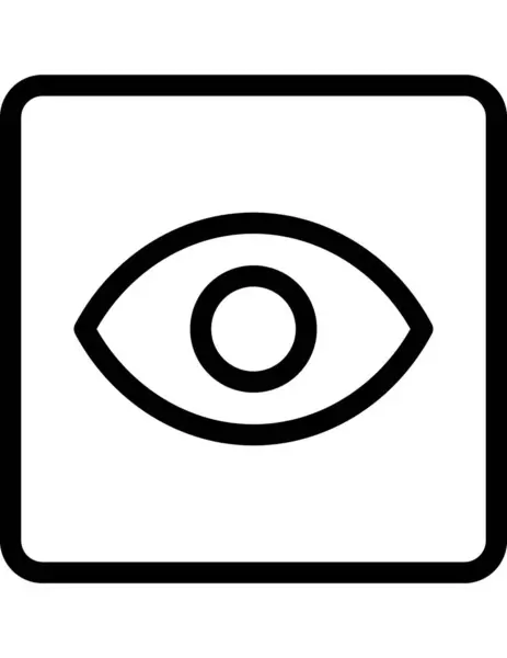 Векторная Иллюстрация Плоского Глаза — стоковый вектор