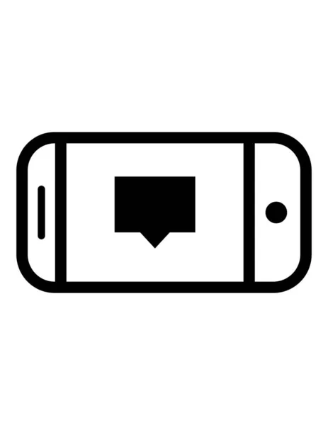 Smartphone Icon Vector Illustration — Stock Vector