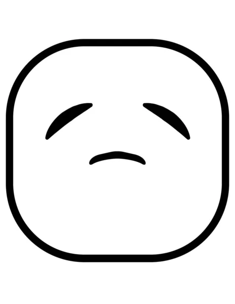 Emoji Płaska Ikona Wektor Ilustracja — Wektor stockowy