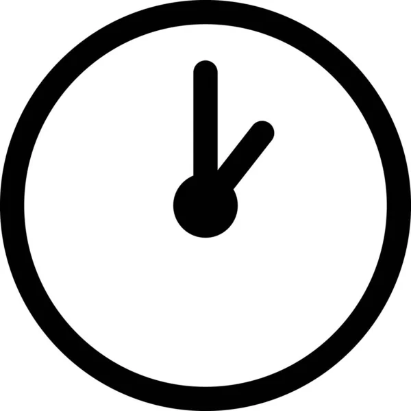 Ρολόι Επίπεδη Εικονίδιο Διανυσματική Απεικόνιση — Διανυσματικό Αρχείο