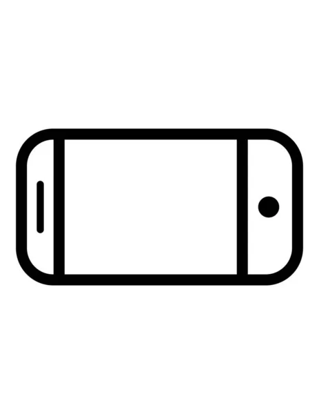 Vektorová Ilustrace Ikon Smartphonu — Stockový vektor