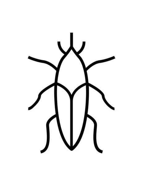 Bug Icon Vector Illustration — Stock Vector