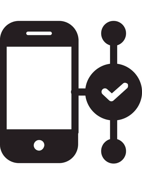 Mobile Phone Vector Icon — Stock Vector