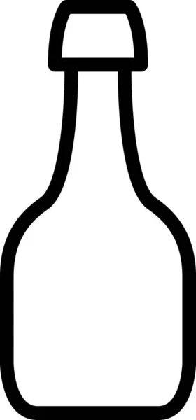 Icono Botella Vector Ilustración — Archivo Imágenes Vectoriales