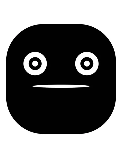Emoji Platte Pictogram Vector Illustratie — Stockvector