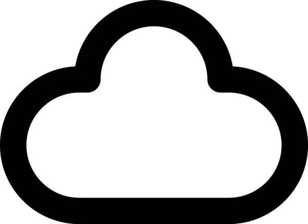 Illustratie Van Cloud Icoon — Stockvector