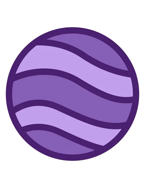 Vector Ilustración Bola Púrpura — Vector de stock