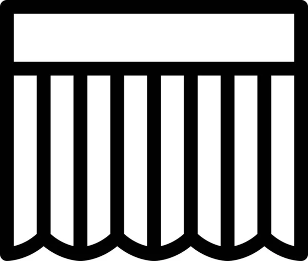 Vektor Liniensymbol Bauen — Stockvektor