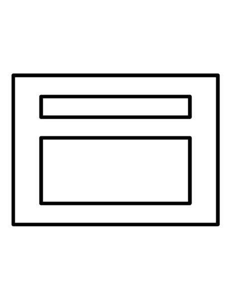 Modèle Icône Présentation Illustration Vectorielle — Image vectorielle