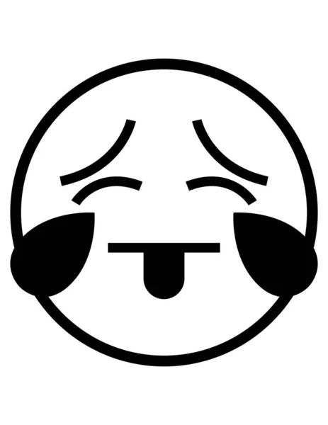 Emoji Ilustrasi Vektor Ikon Datar - Stok Vektor