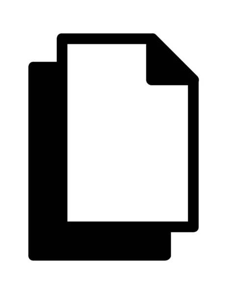 Obrázek Ploché Ikony Dokumentu Souboru — Stockový vektor