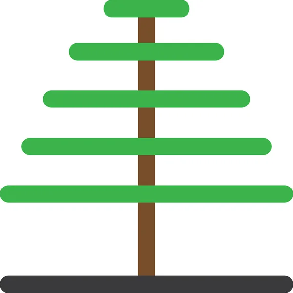 Απεικόνιση Διανύσματος Εικονιδίου Δένδρου — Διανυσματικό Αρχείο