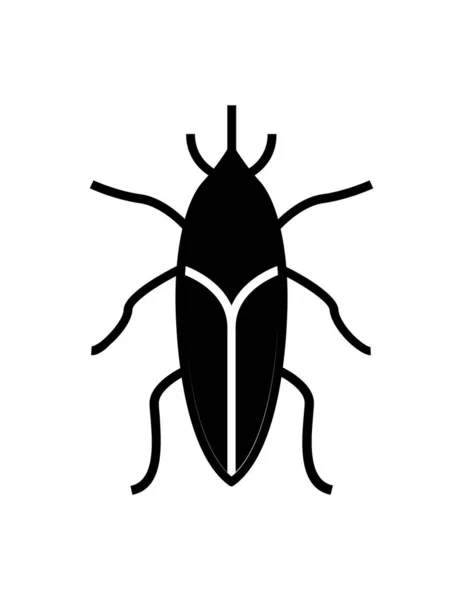 Bug Icon Vector Illustration — Stock Vector