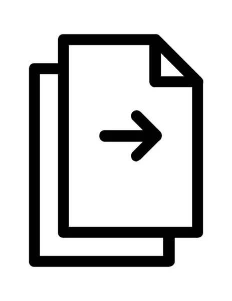 Файл Документ Плоска Іконка Векторна Ілюстрація — стоковий вектор