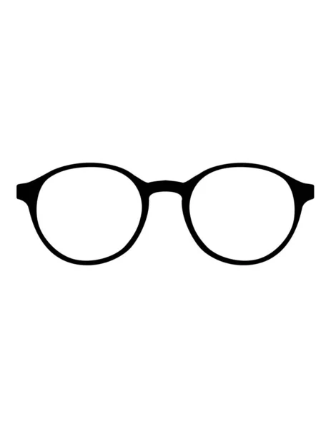 眼镜扁平图标矢量插图 — 图库矢量图片