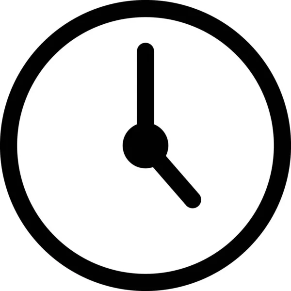 Reloj Icono Plano Vector Ilustración — Vector de stock