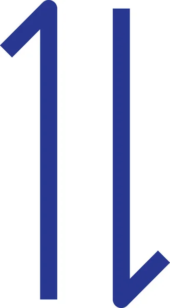 Icona Vettoriale Marcatore Blu — Vettoriale Stock