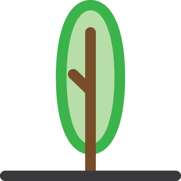 Árbol Icono Vector Ilustración — Vector de stock