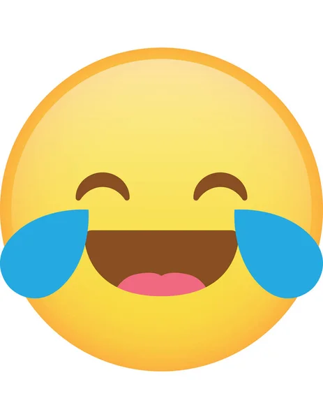 Emoji Düz Ikon Vektör Çizimi — Stok Vektör