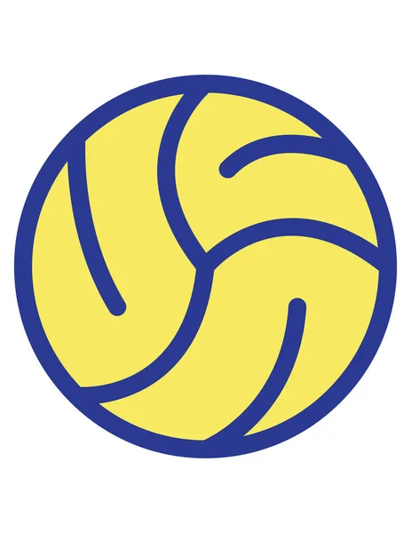 Voleibol Bola Vector Icono — Vector de stock
