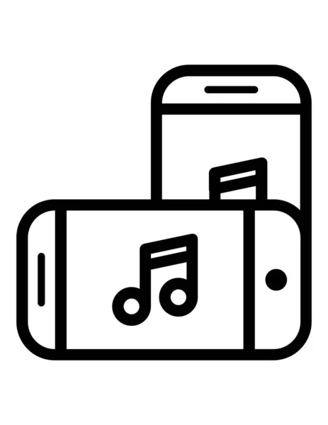 iki akıllı telefon simgesi vektör illüstrasyonu