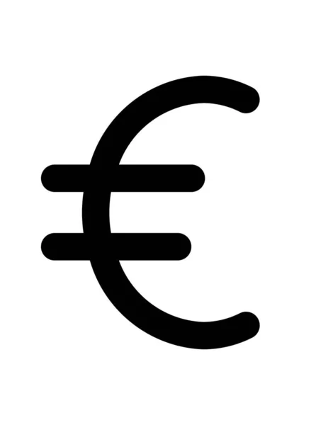 Euro Sign Icon Vector Illustration — Stock Vector