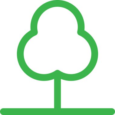 ağaç simgesi vektör illüstrasyonu