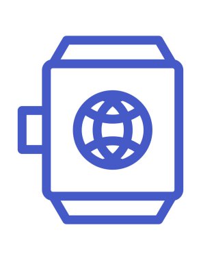 smartwatch simge vektör çizimi